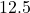 12.5% = \frac{12.5}{100} = 0.125