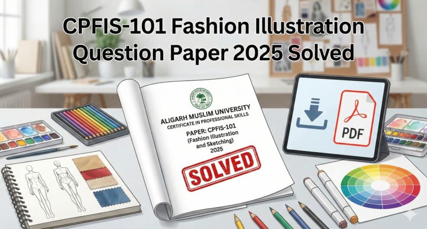 CPFIS-101 Fashion Illustration Question Paper 2025 Solved – Download PDF
